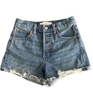 DENIM FORUM "THE YOKO HI-RISE MICRO SHORTS"